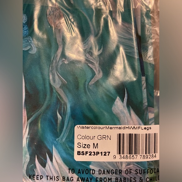Blackmilk “MERMAID HWMF LEGGINGS - LIMITED” Size Medium M NWT - Picture 11 of 13